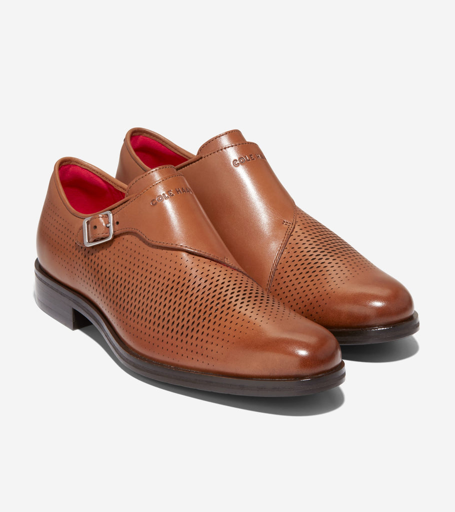 Washington Grand Laser Monk Strap - Cole Haan Singapore